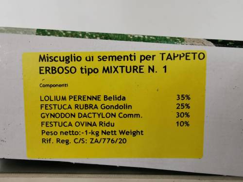 GRASS SEEDS MIXTURE N.1