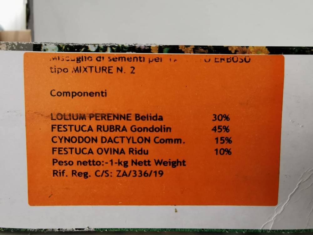GRASS SEEDS MIXTURE N.2
