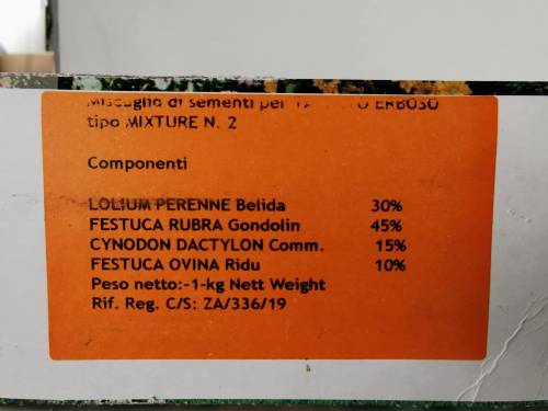 GRASS SEEDS MIXTURE N.2